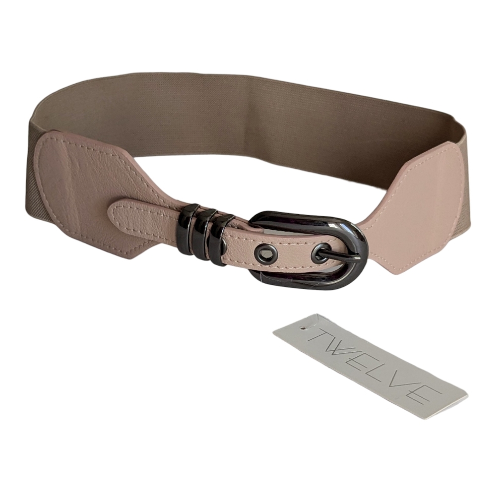 Twelve Stretch Faux Leather Belt